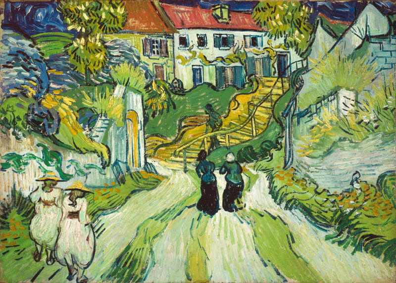 La Escalera de Auvers - Vincent van Gogh