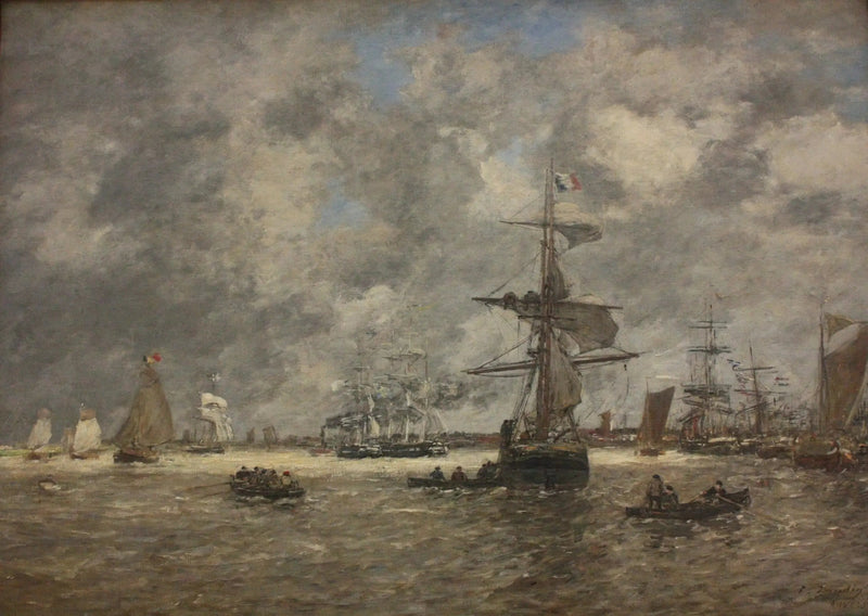 El Escalda en Amberes - Eugène Boudin