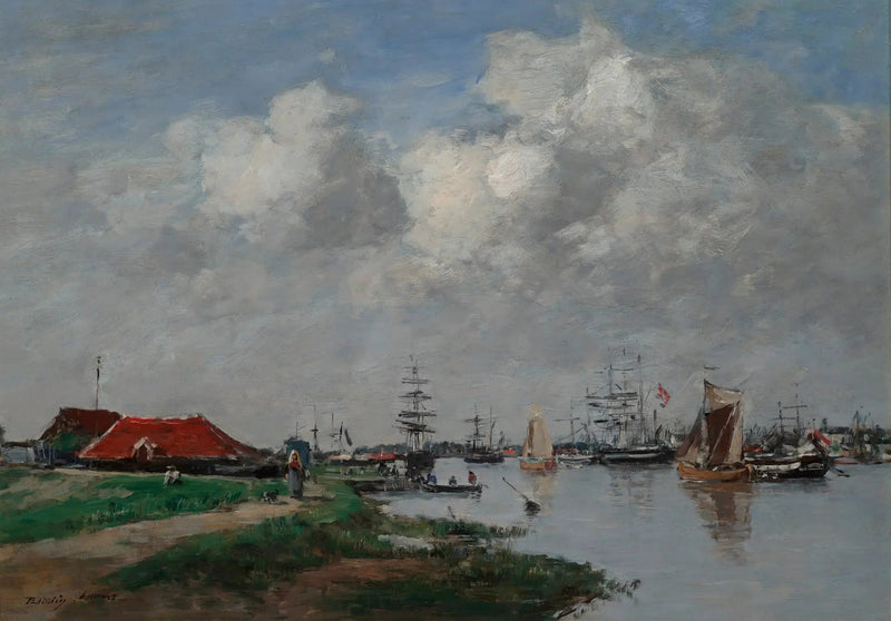 El Escalda en Amberes - Eugène Boudin