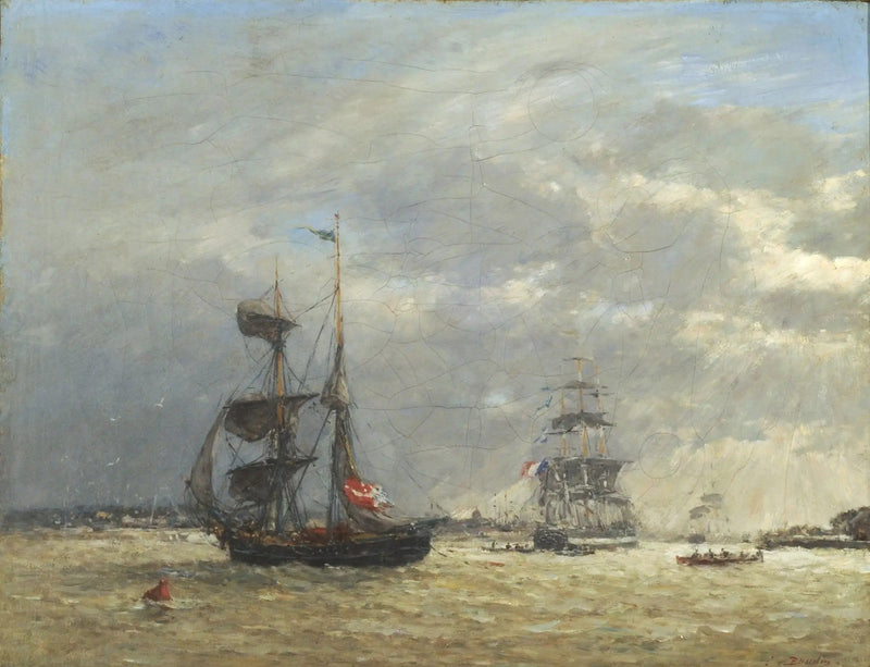El Escalda en tiempo de tormenta - Eugène Boudin