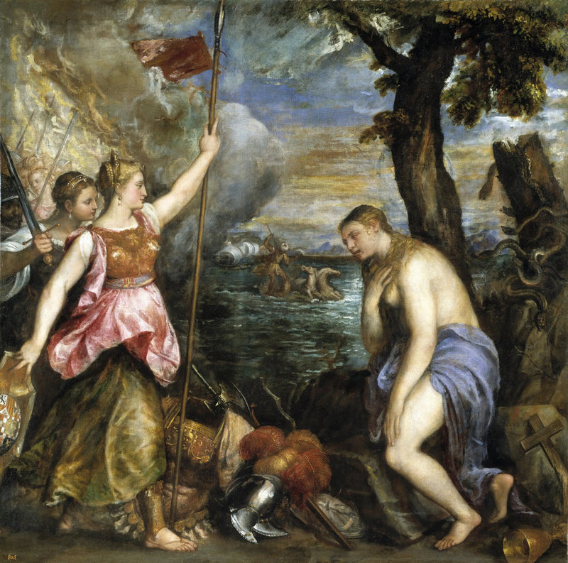 España en auxilio de la religión - Tiziano