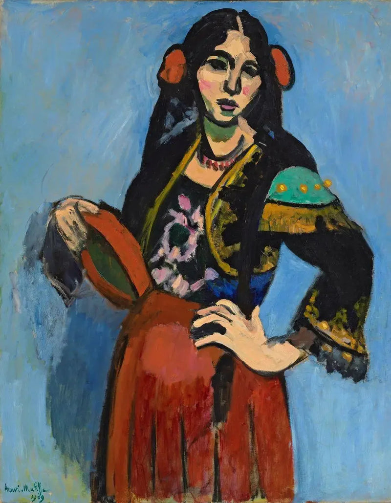 La española con pandereta - Henri Matisse