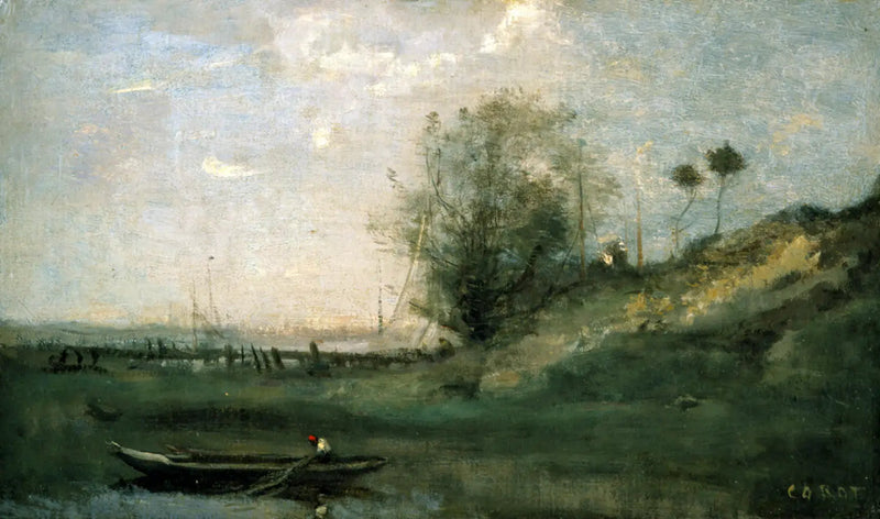 La Estacada Normanda - Jean-Baptiste Camille Corot