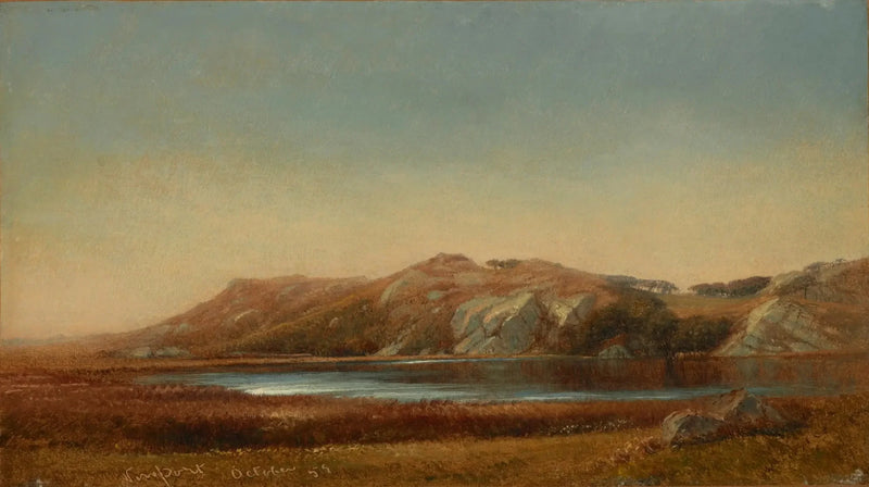 El estanque de Almy, Newport, Rhode Island - John Frederick Kensett