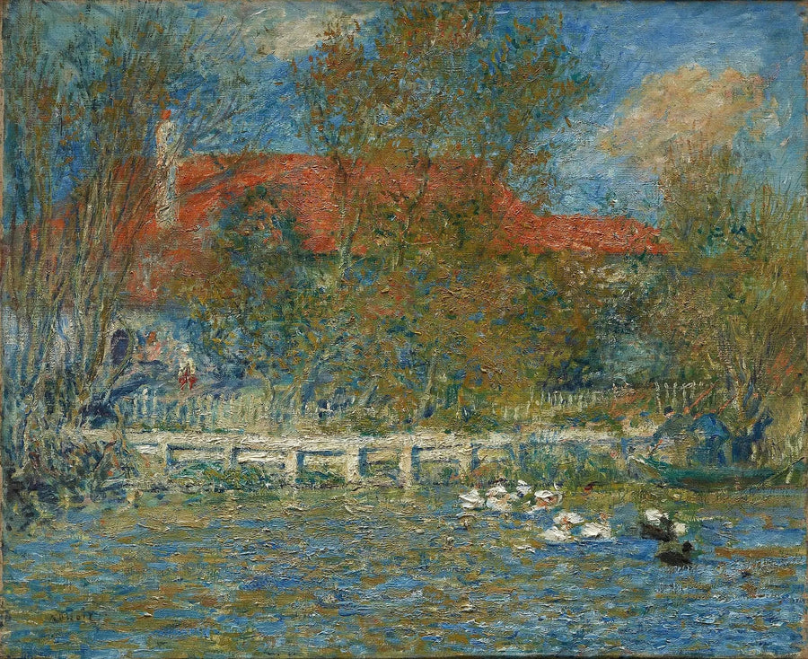 El estanque de patos - Pierre-Auguste Renoir