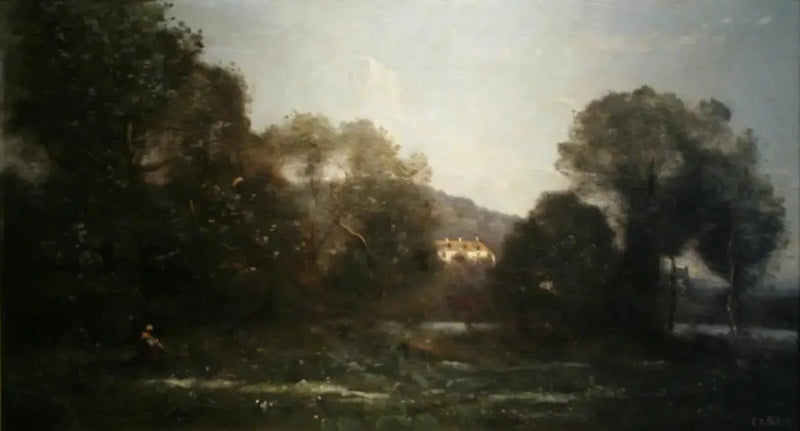 El estanque de Ville d'Avray - Jean-Baptiste Camille Corot