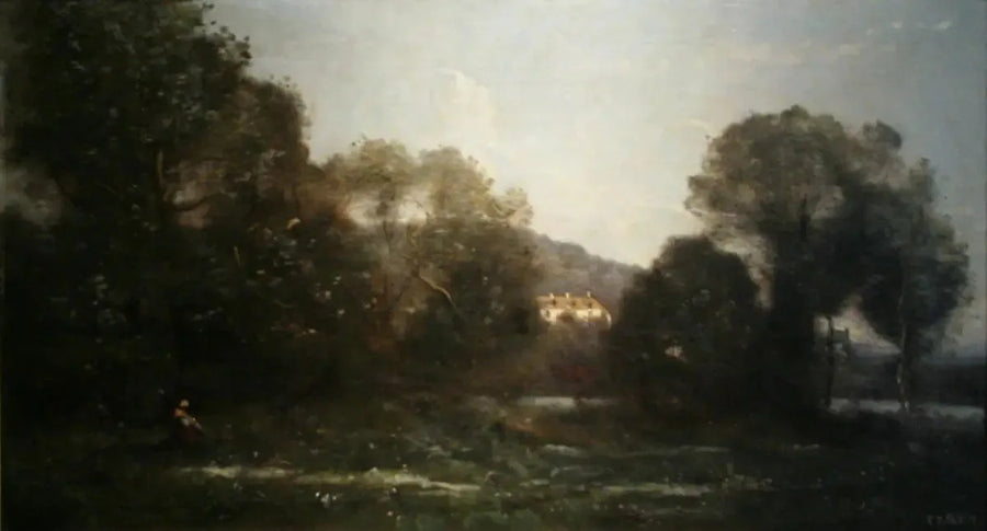 El estanque de Ville d'Avray - Jean-Baptiste Camille Corot
