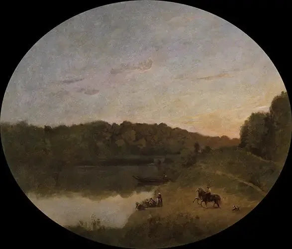 El estanque de Ville-d'Avray - Jean-Baptiste Camille Corot