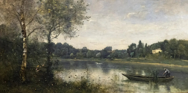 El estanque de Ville d'Avray - Jean-Baptiste Camille Corot