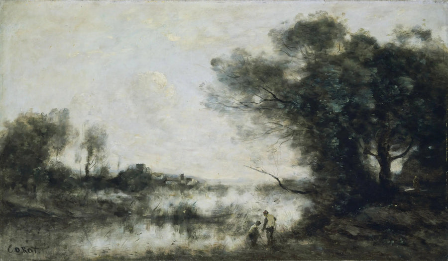 El estanque - Jean-Baptiste Camille Corot
