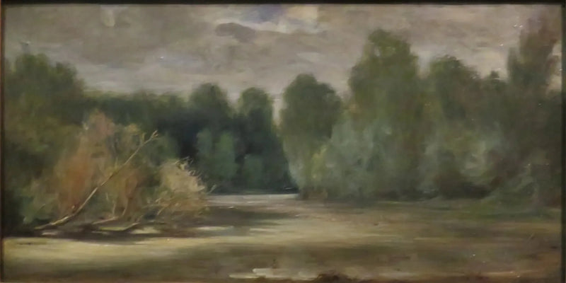 El estanque, cerca de Louroux - Eugène Delacroix