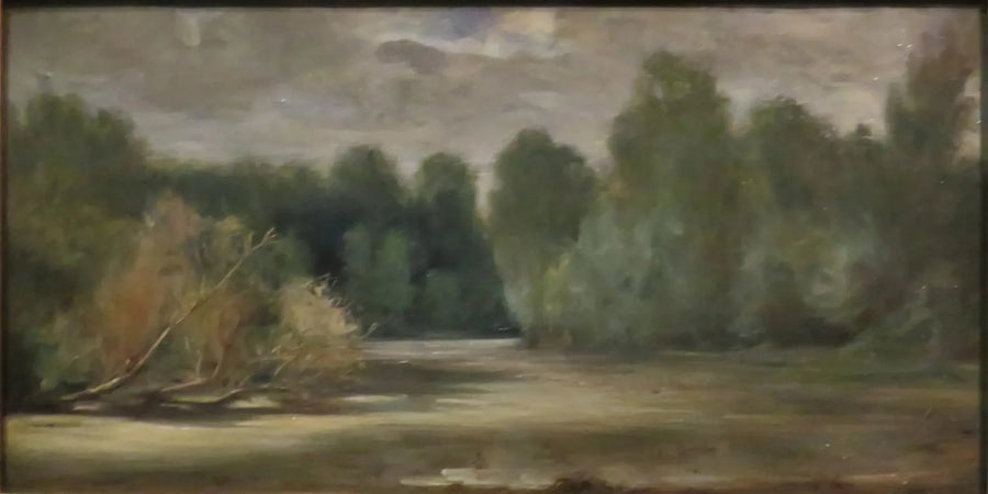 El estanque, cerca de Louroux - Eugène Delacroix