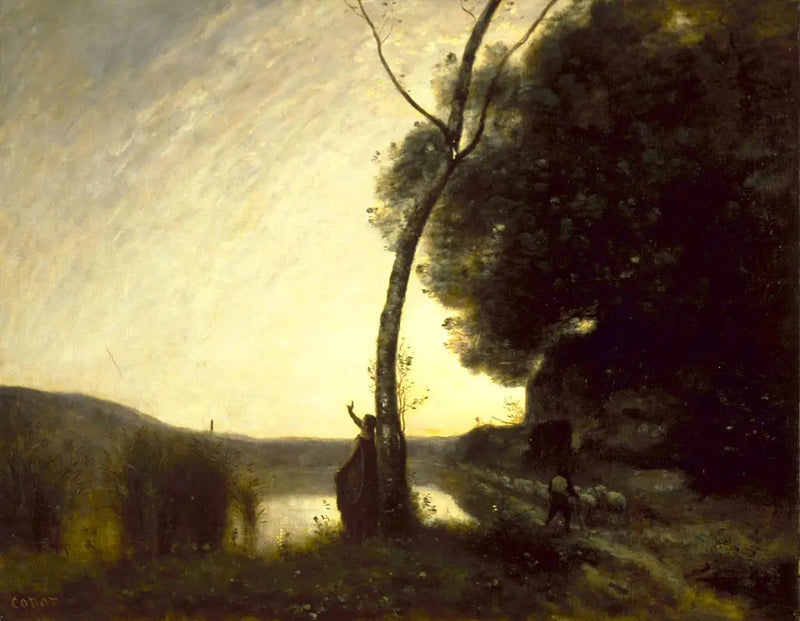 La estrella del pastor - Jean-Baptiste Camille Corot