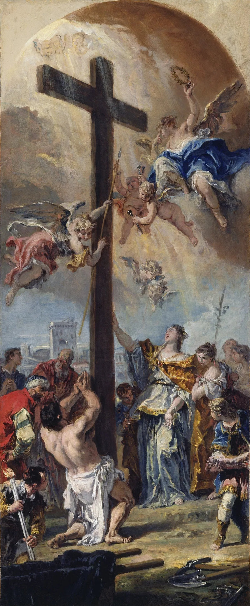La Exaltación de la Santa Cruz - Sebastiano Ricci