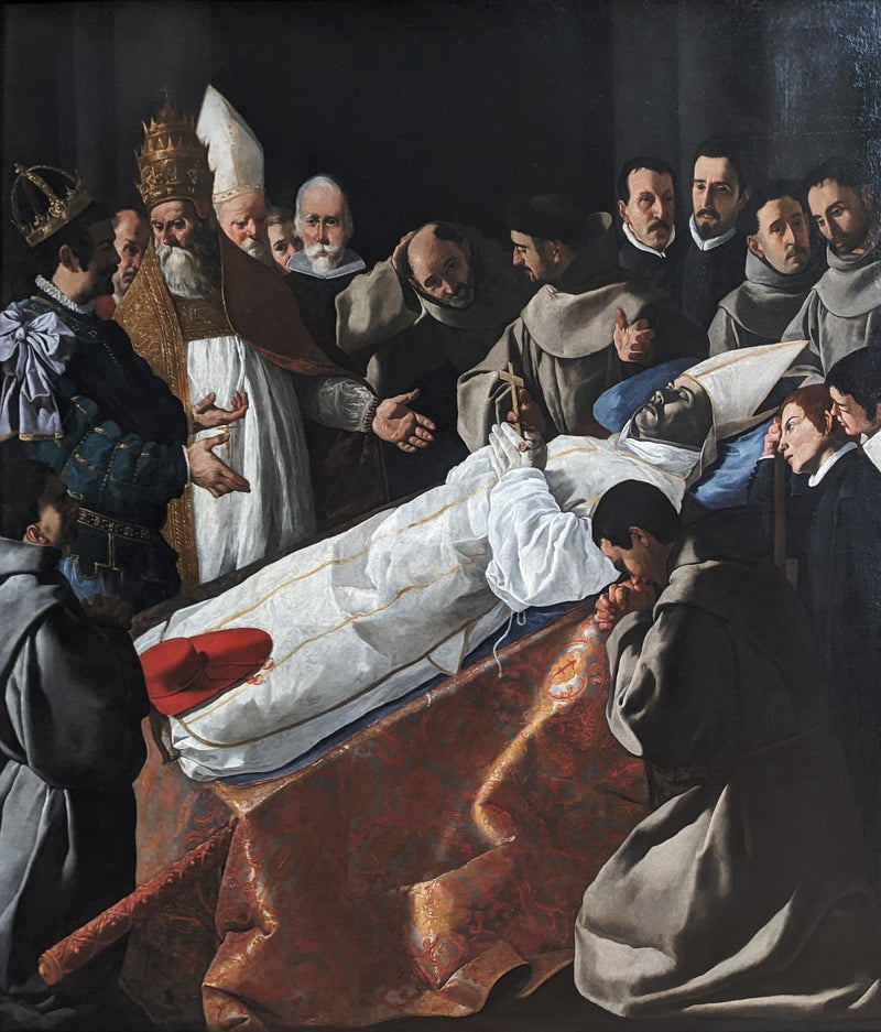 La Exposición del cuerpo de San Buenaventura - Francisco de Zurbarán