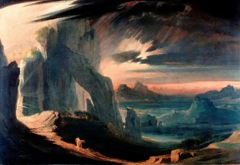 La expulsión de Adán y Eva del Paraíso - John Martin