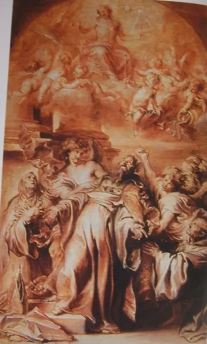 La éxtasis de san Agustín - Antoine van Dyck