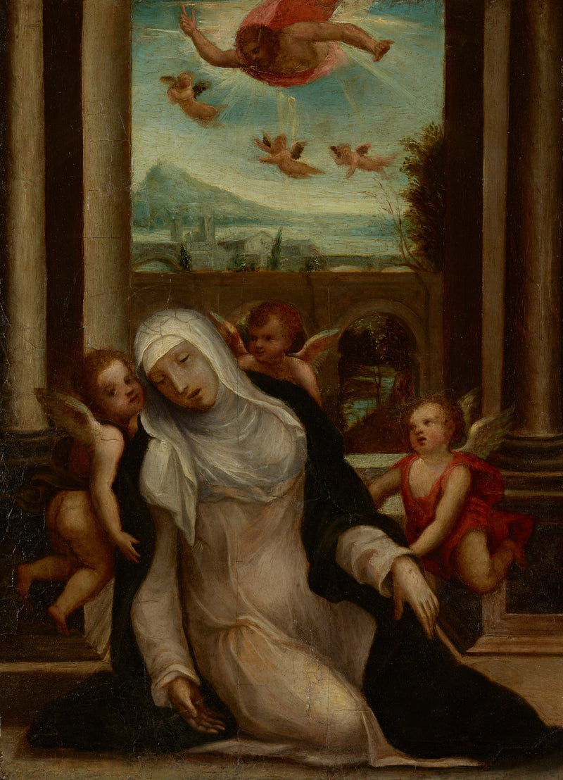 La éxtasis de Santa Catalina de Siena - Il Sodoma (Giovanni Antonio Bazzi)