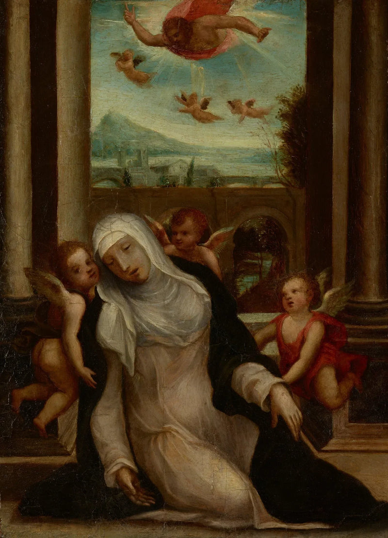 La éxtasis de Santa Catalina de Siena - Il Sodoma (Giovanni Antonio Bazzi)