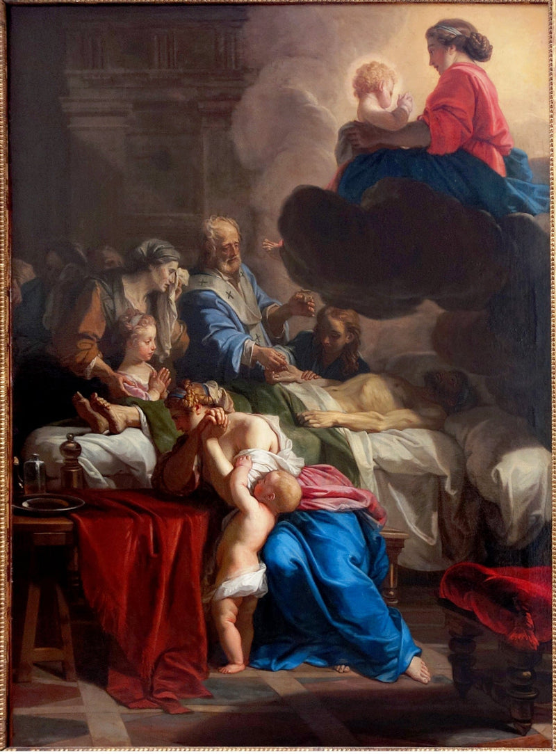 La extremaunción - Jean-Baptiste Jouvenet
