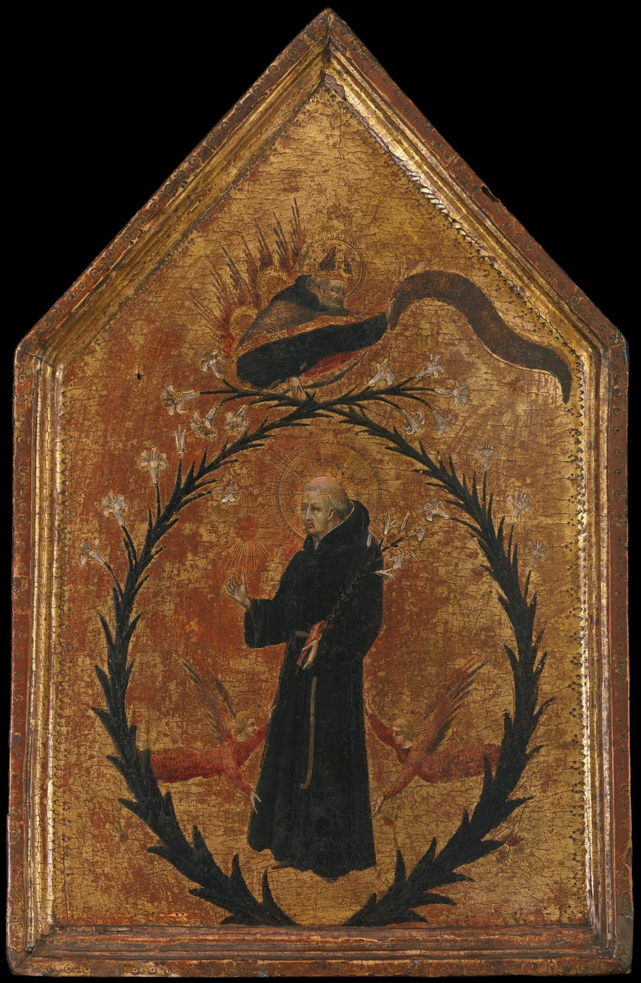 La exultación de san Nicolás de Tolentino - Giovanni di Paolo