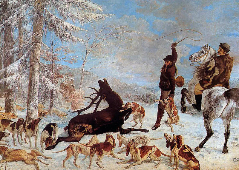 La caza del ciervo - Gustave Courbet