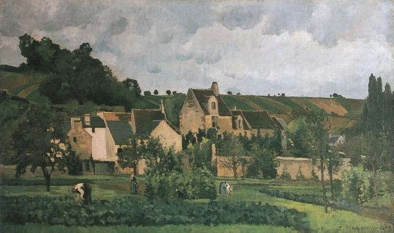 El Hermitage en Pontoise - Camille Pissarro