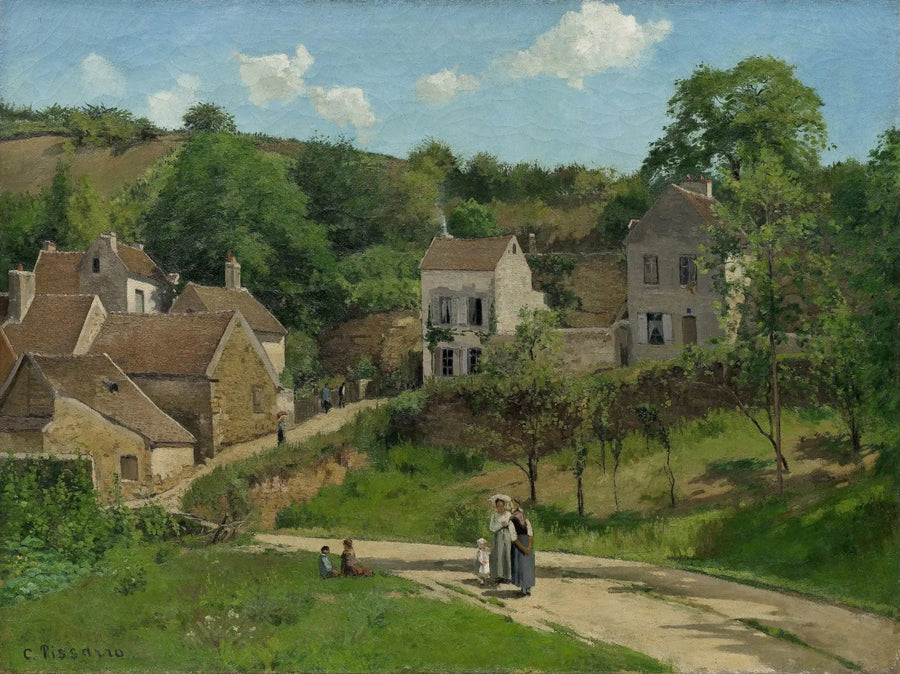 El Hermitage en Pontoise, Los cerros del Hermitage, Pontoise - Camille Pissarro