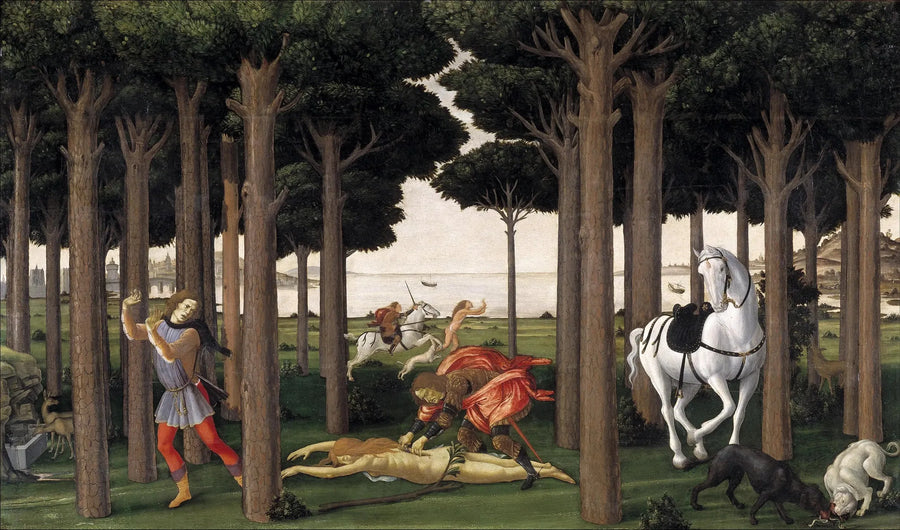 La Historia de Nastagio degli Onesti - Sandro Botticelli