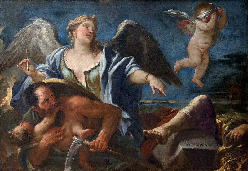 La historia y el tiempo - Luca Giordano