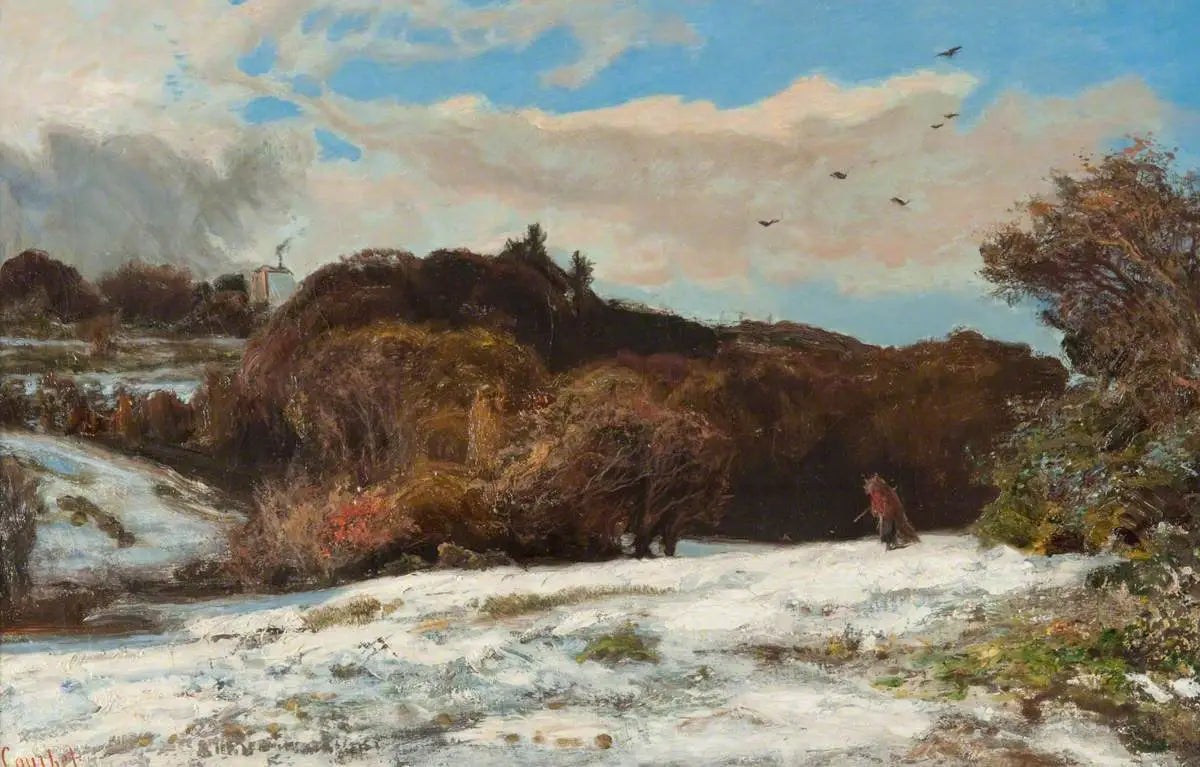 L'hiver à Ornans - Gustave Courbet image 1 tableau peint à l’huile sur toile