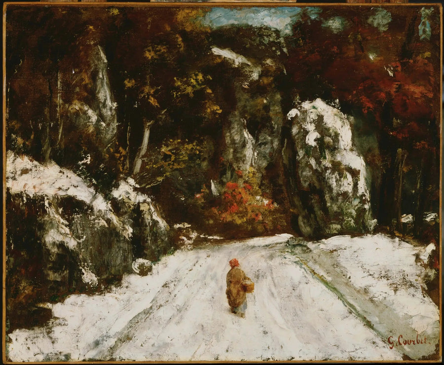 El invierno en el Jura - Gustave Courbet