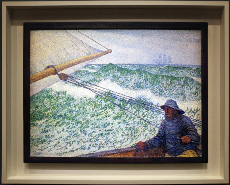 El hombre con la barra - Theo van Rysselberghe