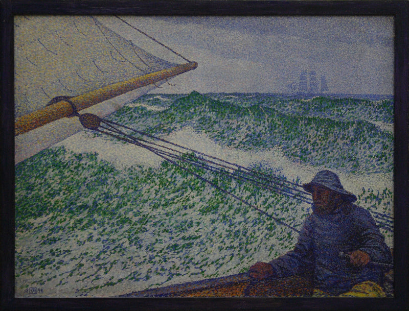 El hombre en el timón - Theo van Rysselberghe