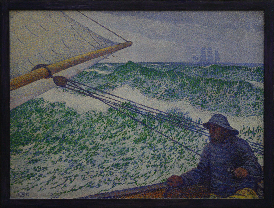 El hombre en el timón - Theo van Rysselberghe