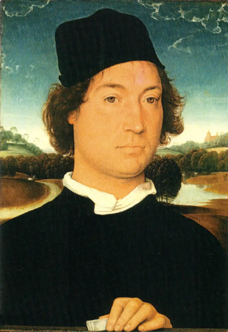 El hombre con la carta - Hans Memling