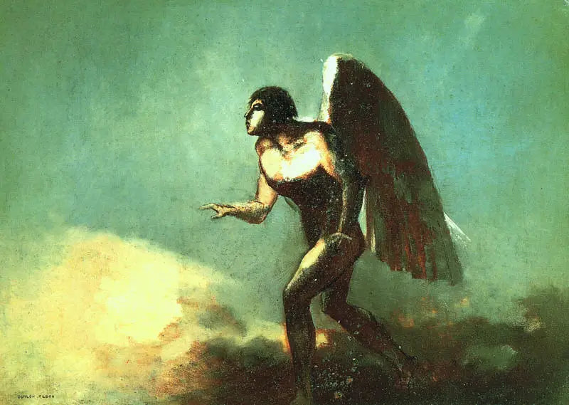 El Hombre Alado - Odilon Redon