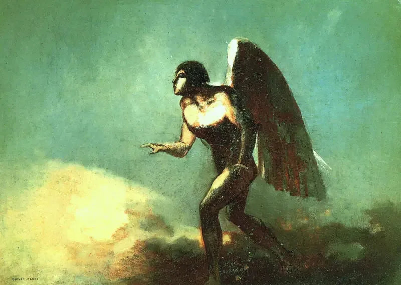 El Hombre Alado - Odilon Redon
