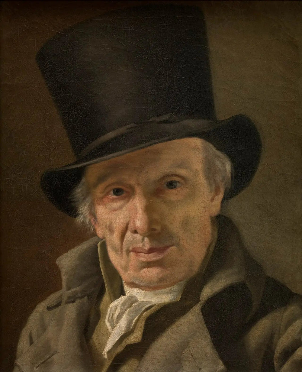 L'homme au chapeau - Jacques-Louis David image 1 reproduction artisanale de tableau