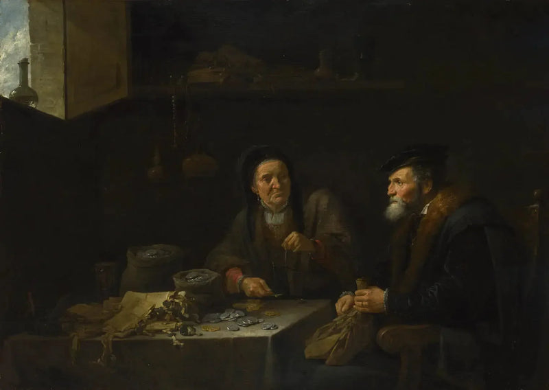 El hombre avaro - David Teniers el Joven