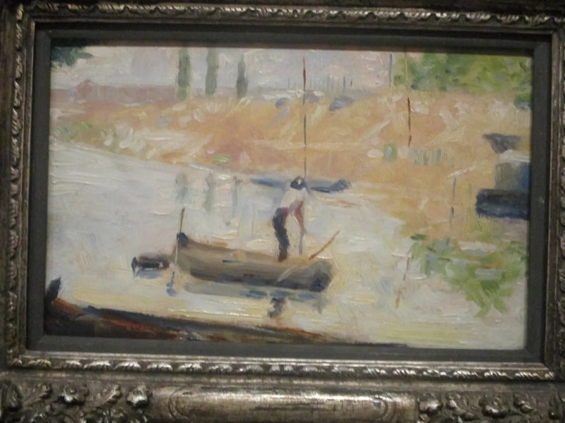 El hombre en un barco - Georges Seurat