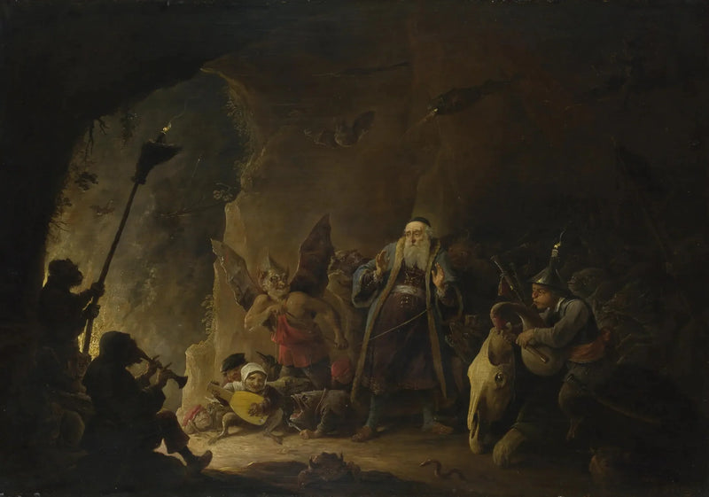 El hombre rico conduce en el infierno - David Teniers el Joven