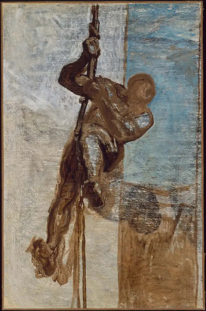 El hombre en una cuerda - Honoré Daumier