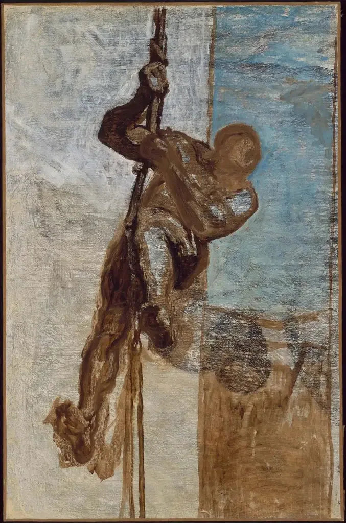 El hombre en una cuerda - Honoré Daumier