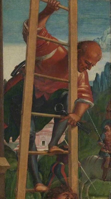 El hombre en una escalera - Luca Signorelli