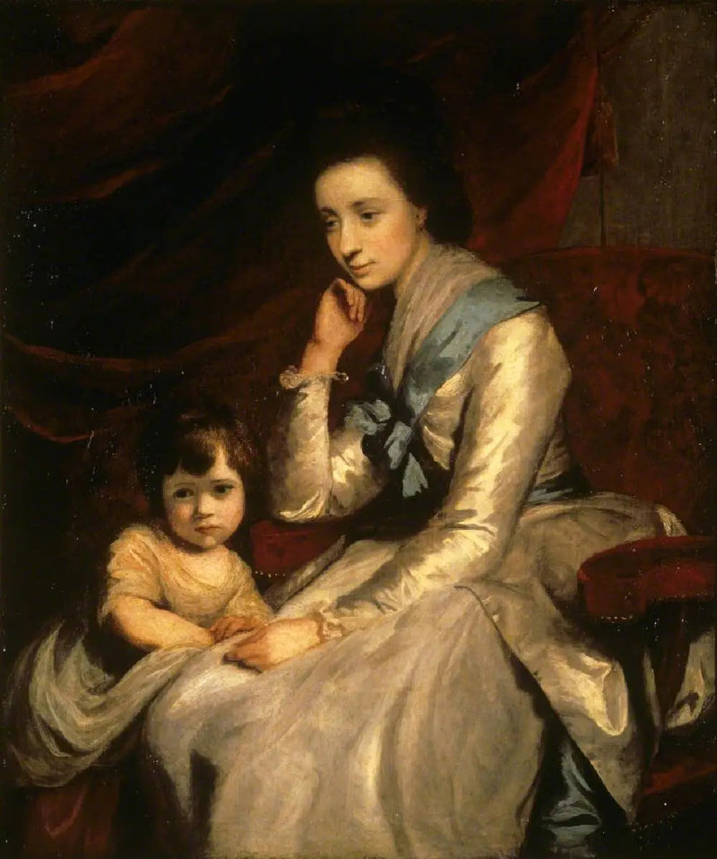 La honorable Theresa Robinson, Mme Parker (1744-1775) y su hijo, John Parker, futuro primer conde de Morley (1772-1840) - Joshua Reynolds