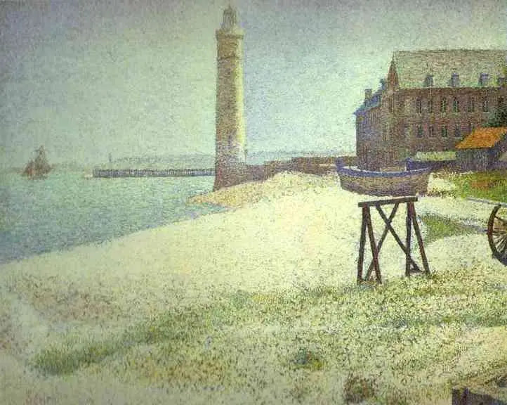 El Hospicio y el Faro, Honfleur - Georges Seurat