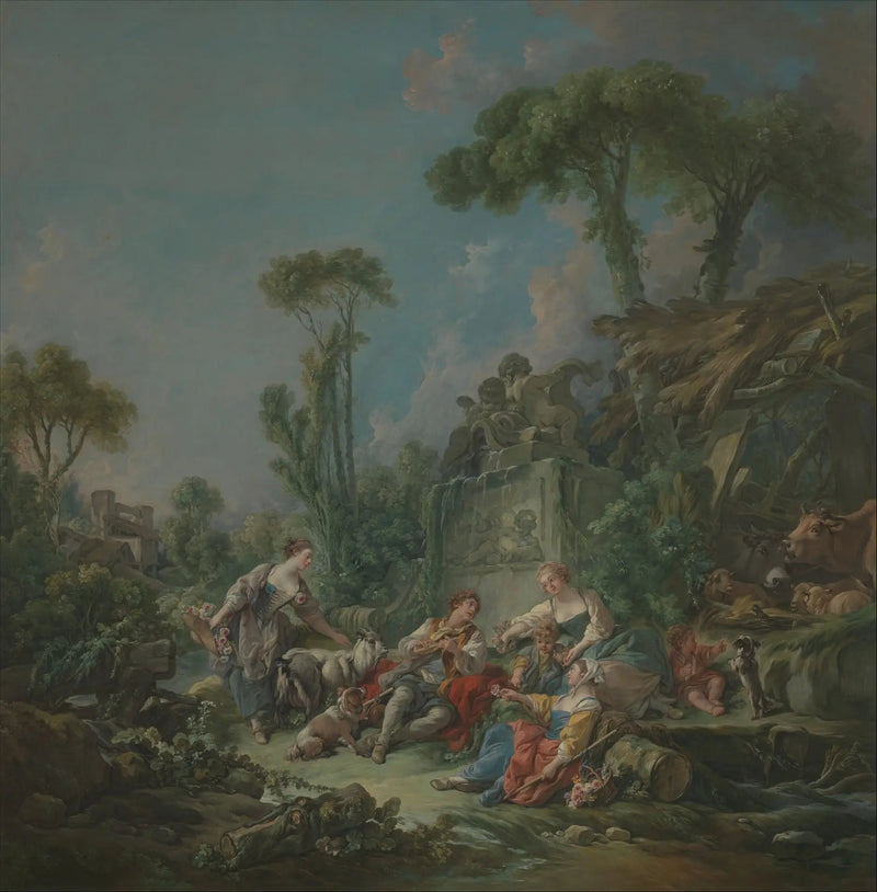 La idílica del pastor - François Boucher