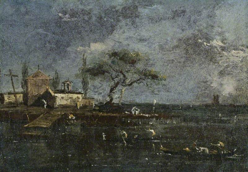 La isla de Ancona, Venecia - Francesco Guardi