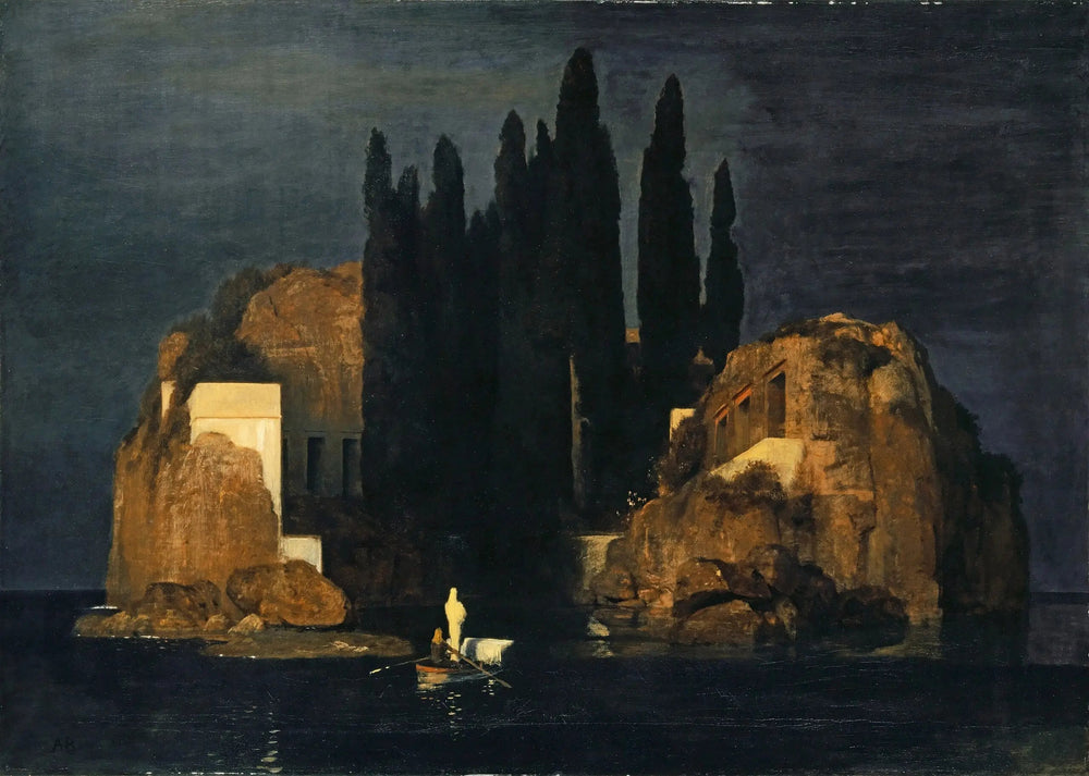 L'Île des morts - Arnold Böcklin image 1 copie de tableau peinte à la main
